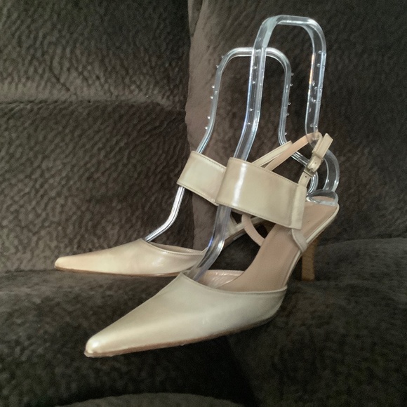 Woman Shoes by ZITA MARIA Made in ITALY Size 7.5 Color Beige - Picture 3 of 12